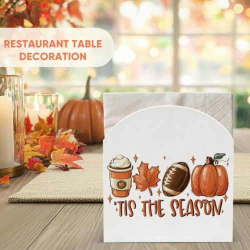 Fall Acrylic Napkin Holder for Table Decor - Autumn Themed Tissue Dispenser