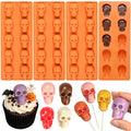 Halloween Skull Chocolate Molds - 4 Pack Small Skull Candy & Gummy Mold - Variation of THIS listing
