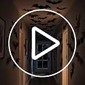 Halloween Bats Wall Stickers - Red & Black 3D Double Layer Decor - Variation: Red Bats - 12 Pcs