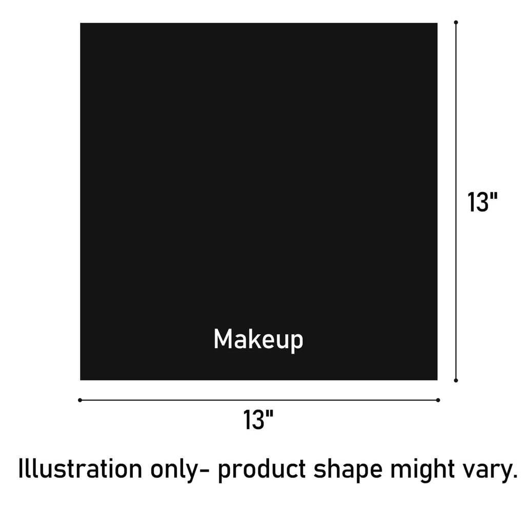 Vnoss Makeup Towels - Pack of 6 - Ultra Soft & Gentle Microfiber Coral Fleece Washcloth Face Make Up Remover, 13 x 13 in, Black