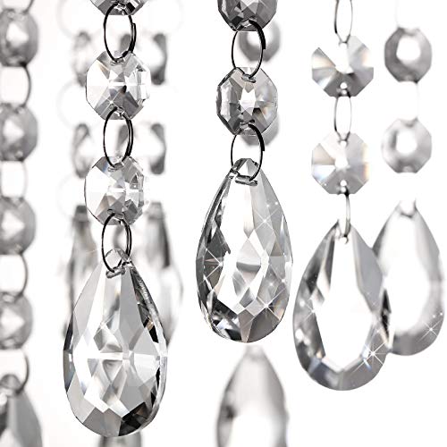48-Piece Crystal Ornaments for Christmas Tree & Chandelier Decor - Beads & Pendants