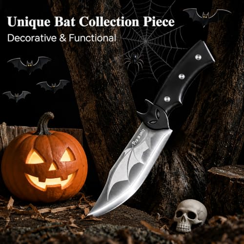 Gothic Bat Kitchen Knife - Stainless Steel Blade for Halloween & Dark Aesthetic Cooking