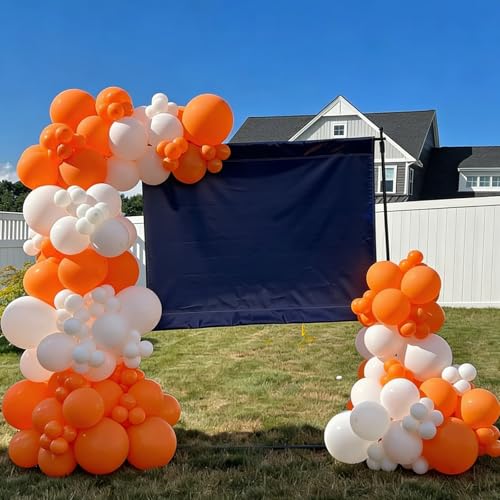Orange & White Balloon Arch Kit for Halloween & Thanksgiving Party Decorations