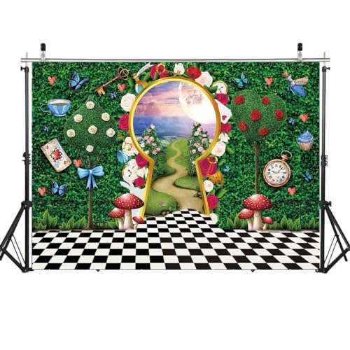 8x6FT Fairy Tale Castle Backdrop for Photography Kids Baby Shower Birthday Party Decorations