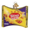 Christmas Tree Ornament - Handcrafted Glass Totino's Pizza Rolls Bag Decor