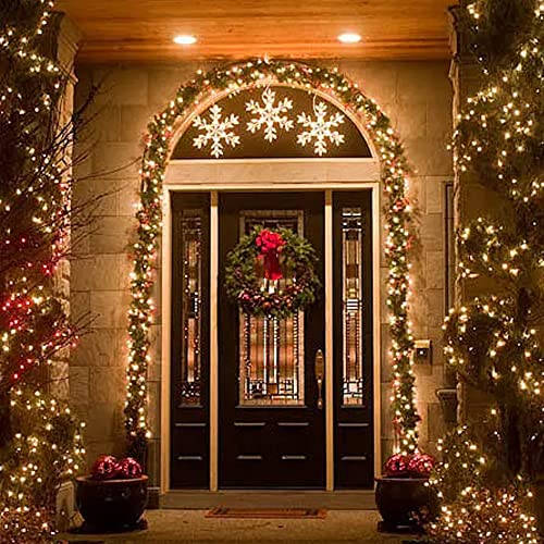 Battery Operated Christmas Lights 50 LED 16ft Waterproof String with 8 Modes - Warm White