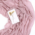 Dusty Pink 13.3ft Cheesecloth Table Runner 35x157 Inches Boho Wedding Decor