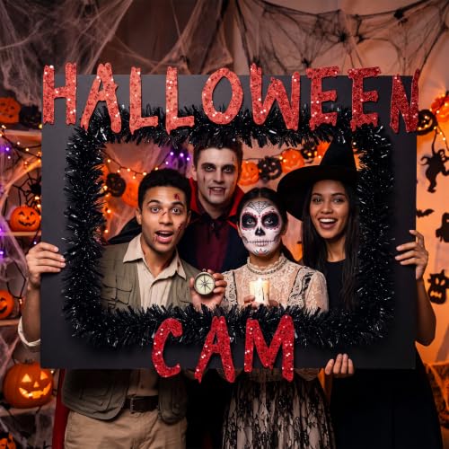 Halloween Photo Booth Frame Trick or Treat Selfie Prop Large Cardboard Decoration - Halloween Variation