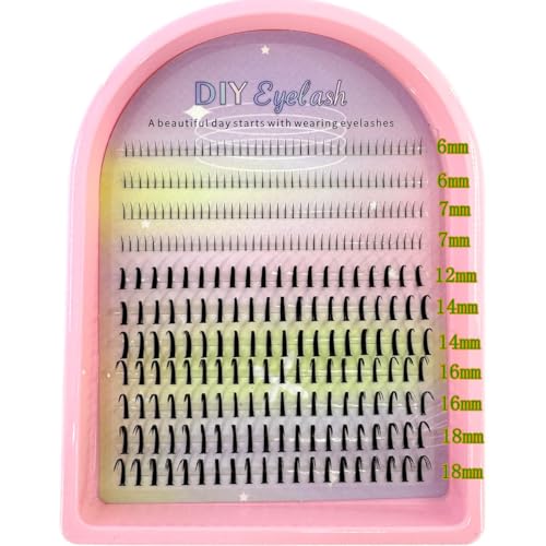 Eyelash Clusters & Volume Lashes Mix - DD-Curl 11Rows Spikes 01 - DIY Manga Style Eyelash Extensions