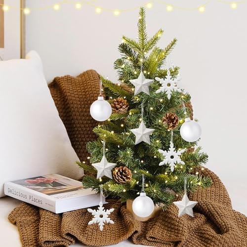 White Halloween Ornament Hooks Set - 600 Pack Snap Hangers for Decorations