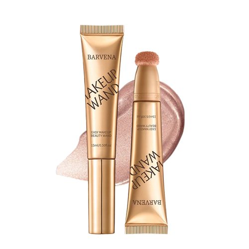 Skiennix Liquid Highlighter Wand - Luminous, Glowing Skin | Buildable Vegan & Cruelty-Free (Bare Rosé)