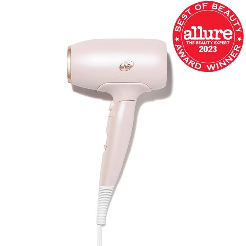 T3 Afar Lightweight Travel Hair Dryer - Auto Dual Voltage, Folding Handle, Fast Drying, Ergonomic Design
