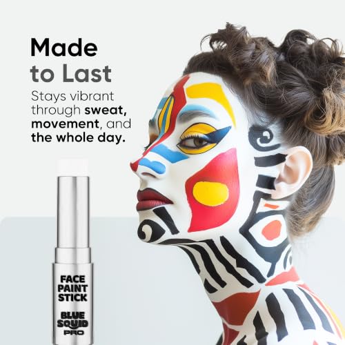 White Face Paint Stick - Waterproof, Hypoallergenic, Vegan Body & Cosplay Makeup