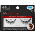 Feathered False Eyelashes with Adhesive - Natural Wispy Strips, Reusable, 1 Pair