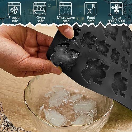 Domensi Black 12 Cavity Silicone Frog Chocolate Mold Candy Ice Tray - Cute Design
