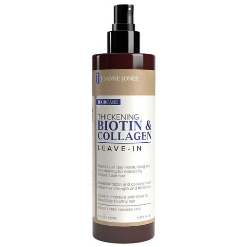 Joanne Jones Biotin & Collagen Leave-In Conditioner - 8 fl oz Spray for Moisture & Shine