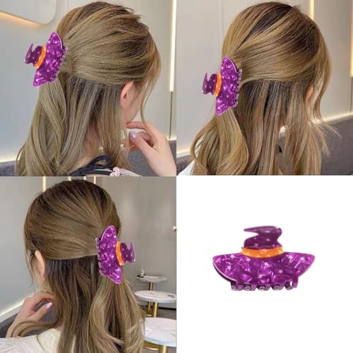 Purple Witch Hat Hair Claw Clip Halloween Hair Accessories - Variation 7