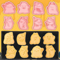 Mini Ghost Cookie Cutters Set - 8 Pieces Halloween Baking Stamps - Ghost-1 Variation