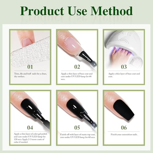 Double Rhythm 15ML No Wipe Gel Top Coat - Clear Matte Nail Polish & Base Coat