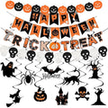 Halloween Party Decorations Set with Banners and Hanging Swirls