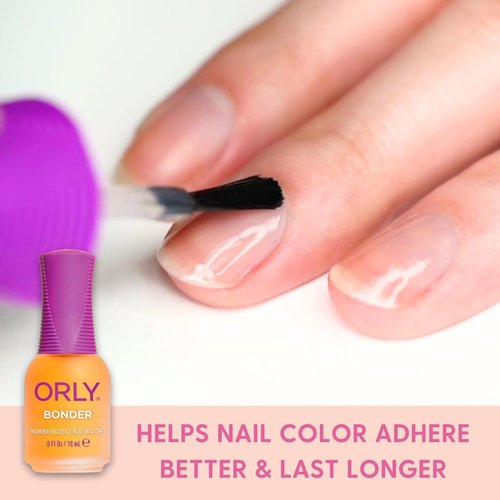 Orly Bonder - Nail Polish Base Coat for Long-Lasting Manicures & Pedicures | Non-Toxic | 0.6 fl oz