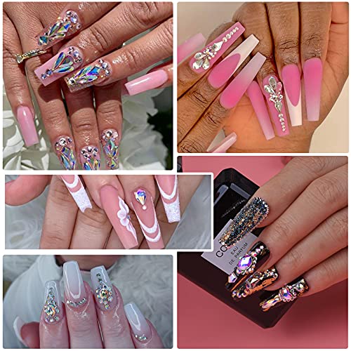 Black AB Pixie Nail Crystals 8800pcs Micro Rhinestones for Nail Art
