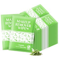 50 Pcs Makeup Remover Wipes - Individually Wrapped, Green Tea Scent - Pack of 1