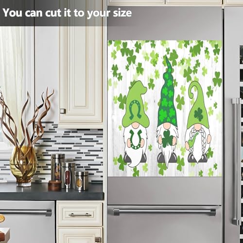 St Patrick's Day Gnomes Dishwasher Magnet Cover Multi Color 23x26 Inch Kitchen Decor