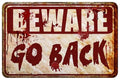 Halloween Party Decorations Outdoor Spooky Metal Sign - Red