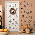 Halloween Wall Decals 679 - Black Alphabet Spider Web Stickers for Home & Party Decor
