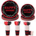 Mystic Theme Party Decoration Set - 144 Pcs Halloween Tableware for Spooky Celebrations