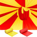 Carnival Circus Table Cover Backdrop - 2 Rolls Yellow & Red, Waterproof Disposable