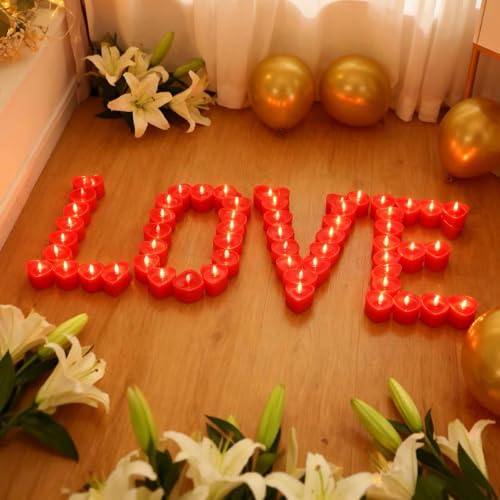 50 Pack Tea Candles - Long Lasting Romantic Decor for Weddings & Parties