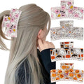 Halloween Hair Clips for Women - Ghost and Pumpkin Bat Style - Pink, 4 Pcs - Cute Gothic Accessories - Variation: Ghost-1