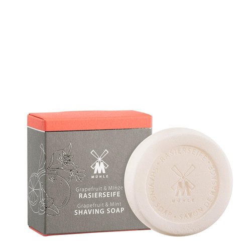MÜHLE Shaving Soap - Shaving Soap with Grapefruit & Mint for All Skin Types - Fruity & Revitalising - 65 g