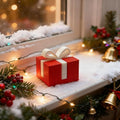 Christmas Figurine with Bow Design - Indoor & Outdoor Holiday Decor - Style21