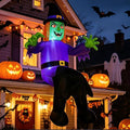 Onory 10FT Halloween Inflatable Witch with LED Lights Window Decoration - Witch Variation