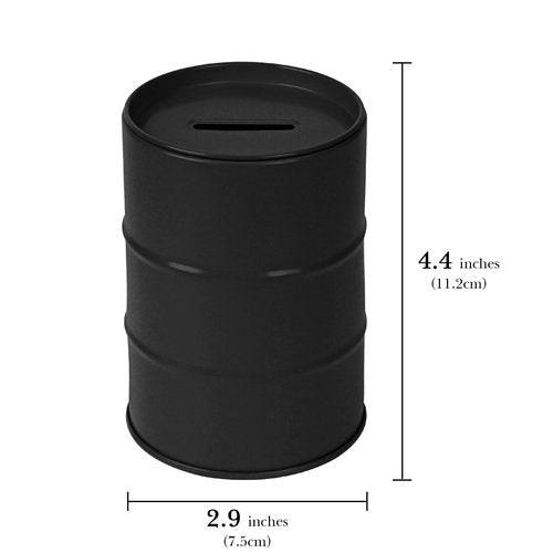 Linkidea Safety Razor Blade Removal Container Box, Metal Razor Removal Box, Safe Bank for Storing Used Blades (Black)
