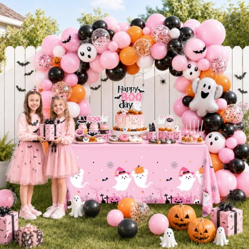Pink Halloween Party Decorations Set for Girls | Spooky-Cute Birthday Supplies
