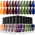 Dark Nail Polish Set A4-Dark Muse - 12 Deep, Moody Colors for Gothic & Fall Style