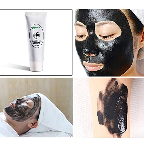 80ML Carbon Peel Cream Gel for Skin Rejuvenation Black Doll,Facial Skin Deep Cleaning with Carbon Gel Nano Activated Carbon for Laser (1pc)