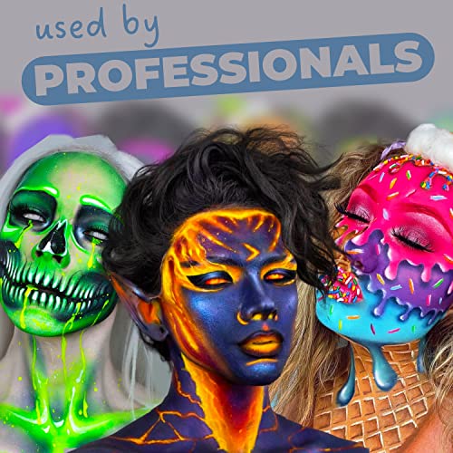 Blue Squid Metallic Silver Face & Body Paint - Water Activated 30g, Kids & Adults