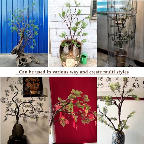 Artificial Pine Tree Branch for Reptile Enclosures - Flexible 39in Cedar Stems