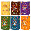 30 Pack Day of the Dead Luminary Bags with Sugar Skull Designs - Fiesta Party Decor