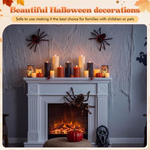 Thanksgiving Flameless LED Candles Set - Fall Autumn Autumn Decor, 3 Sizes