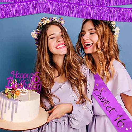 10 Pack 10 Feet Metallic Foil Tassel Garlands for Party Decorations