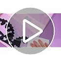 Kawaii Plastic Tablecloths for Birthday Party Decorations - Black & Purple, 54x108 Inches
