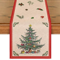 Christmas Table Runner 13x72 Inch Holiday Seasonal Kitchen Decor - Red Gift