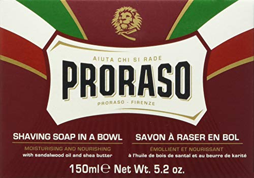 Proraso Nourishing Shaving Soap 5.2 Oz - Creamy Lather for Coarse Beards