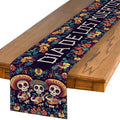 Guitar Sugar Skull Dia De Los Muertos Table Runner - Day of The Dead Fiesta Home Decor